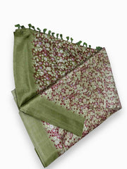 Jiarah Premium Buti Woven Cotton Silk Saree Jiarah