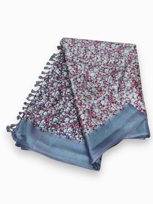 Jiarah Premium Buti Woven Cotton Silk Saree