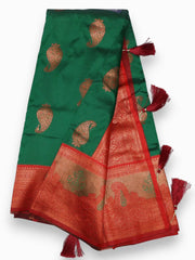 Jiarah Diamond Silk Zari Banarasi Saree Jiarah