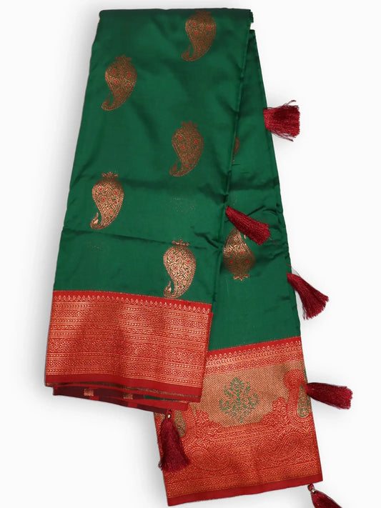 Jiarah Diamond Silk Zari Banarasi Saree